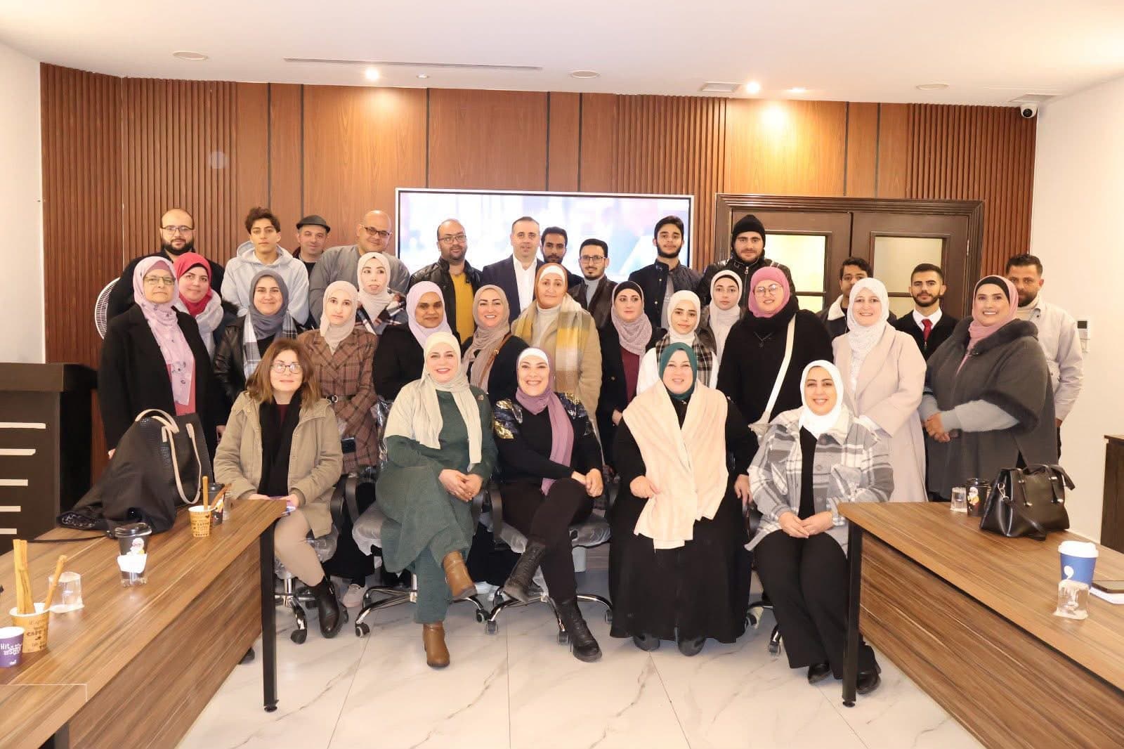 Group photo with trainees